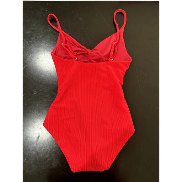 Beach Riot Aviva One Piece Red - Picture 4 of 4